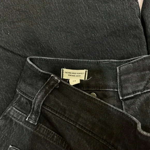 Madewell Dark Grey The Mid-Rise Perfect Vintage Jean - Picture 6 of 6